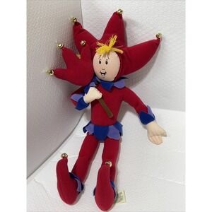 Vintage 20"Christmas Jester Happy Elf Baby Bells Pam & Frank 1996 Stuffed Plush